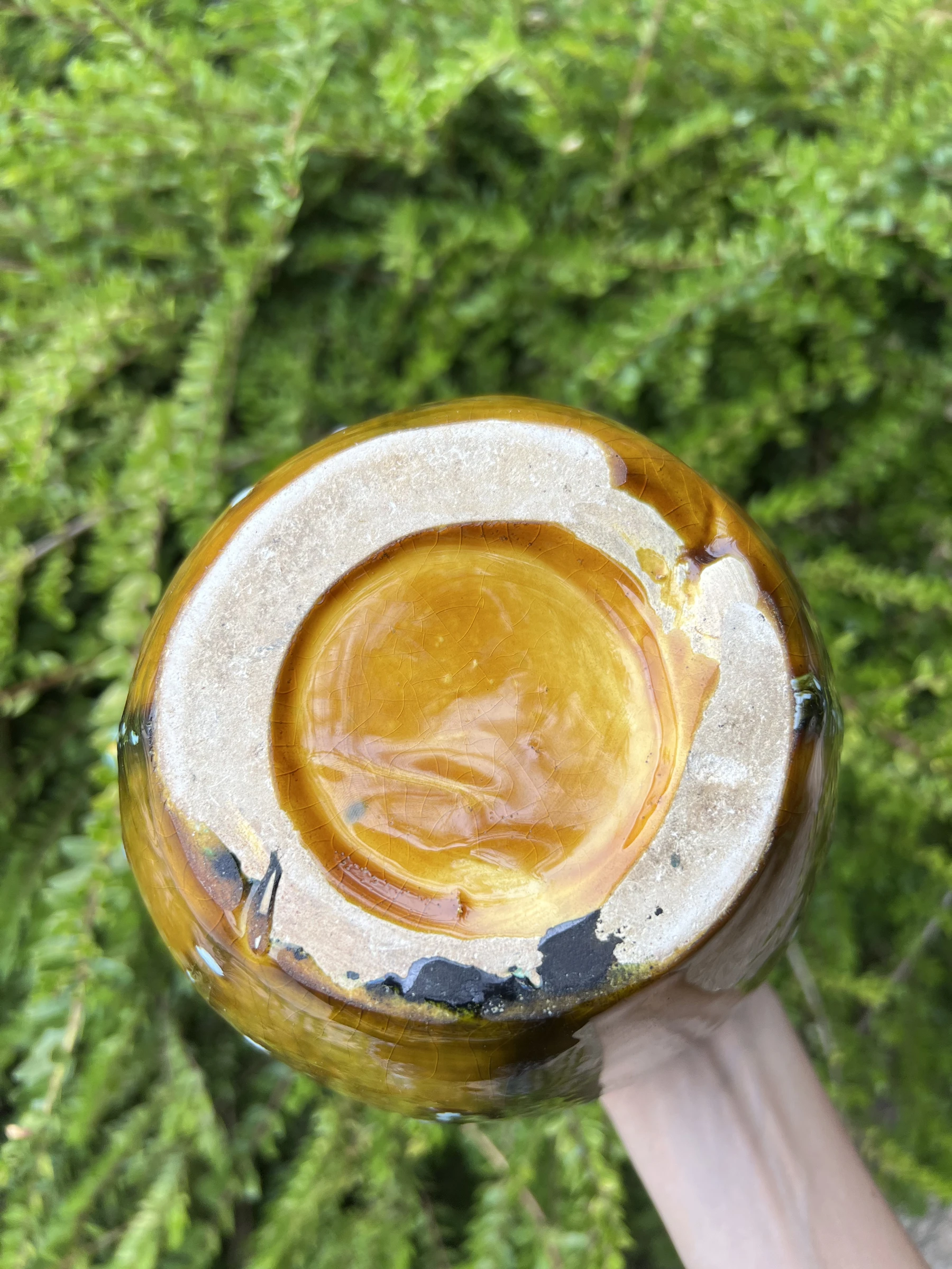 🍯 Antieke vintage geëmailleerde baksteenkruik rustieke handgemaakte decoratie 25,5 cm – photo 14